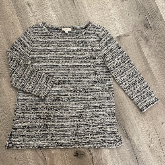 🛍️2 for $10 Loft sweater with sleeves 3/4 size XS - Picture 1 of 5